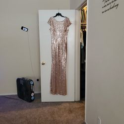 Gold Glittery Dress Size 10