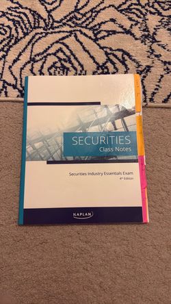 SIE Kaplan Class Notes