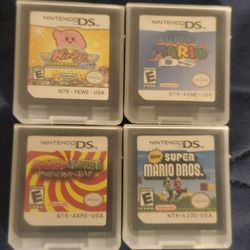 Kirby Super Star Ultra, Super Mario DS, Mario And Luigi Partners In Time, New Super Mario Bros  Nintendo DS Video Game Cartridge 