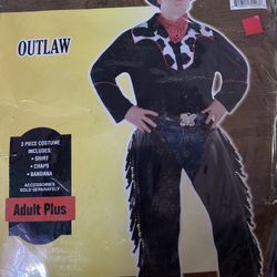 Outlaw Adult Plus Costume