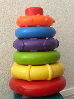 Baby Rainbow Stacking Rings Toy like new