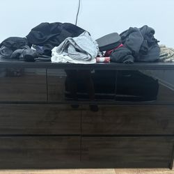 7 Drawer Black Dresser 