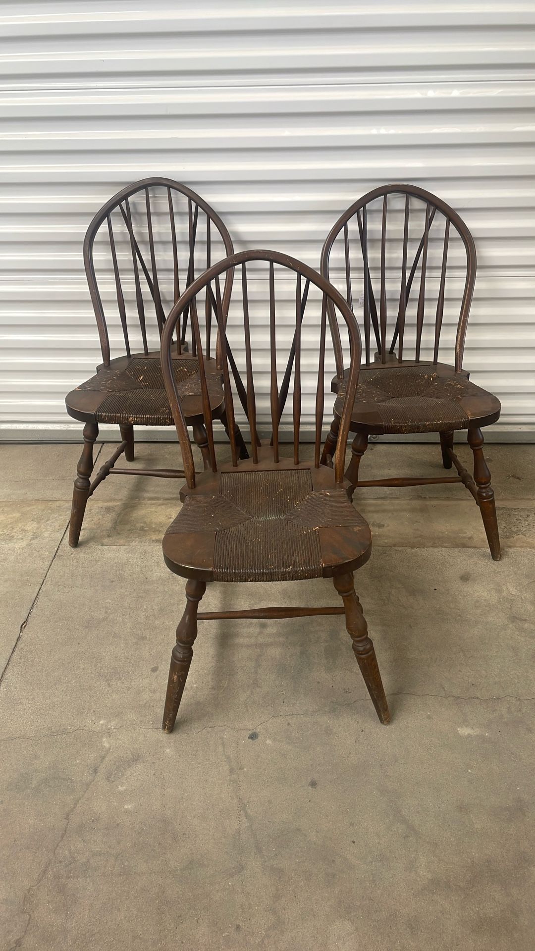 Three Antique Wooden Chairs πͺ