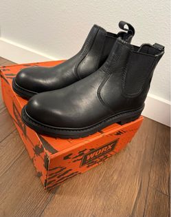 Black Chelsea Work Boots