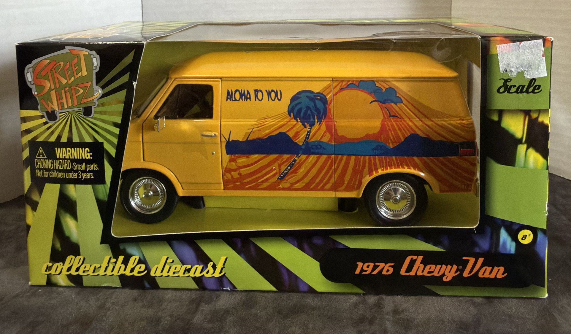 Street Whipz 1976 Chevy Van “Aloha To You”Planet Toys 2006 New GM Official Prod