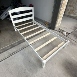 Twin Size Frame W/ Mattress 