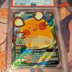 Pokemon Dedenne GX Alt Art PSA 10