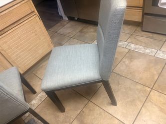 Light Gray Upholstered Dining Chair