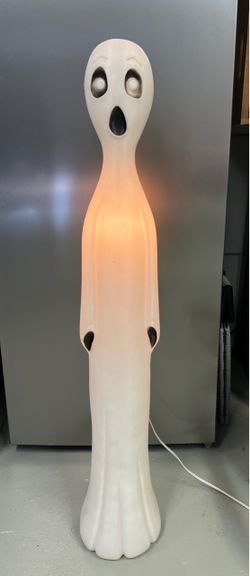 Vintage Don Featherstone Ghost Candle Pencil Halloween Blow Mold 36” Spooky