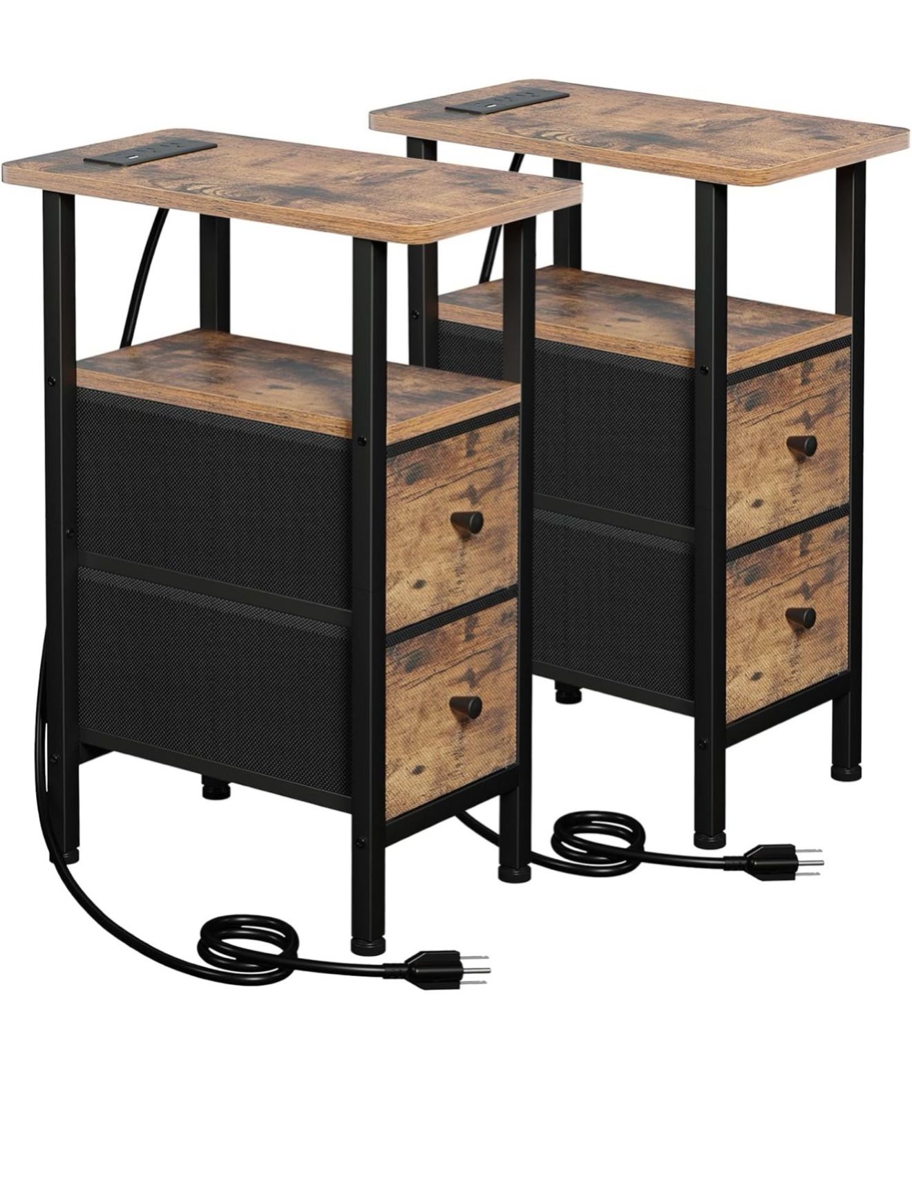 Set of Loakekel  Narrow End Tables 
