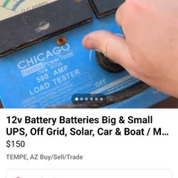 12v Battery Batteries Big & Small UPS, Off Grid, Solar, Car & Boat / Marine Audio, Diesel RV Camping