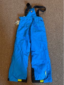 Kids Ski Bibs Size 12 – Waterproof Snow Pants – NEW w/ Tags