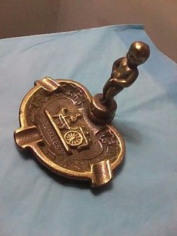 Bruxelles Ashtray, brass