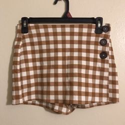 Plaid Skort