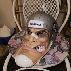 1980's vintage Seahawks "Bruser" full face latex  mask