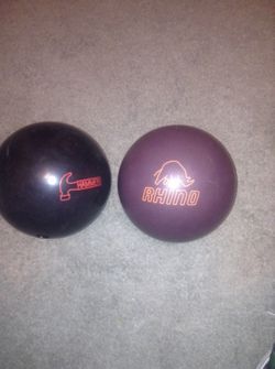 Hammer and rhino bowling ball