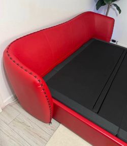 Zuri red bed king frame only