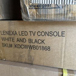 Lexana Led Tv Console White And Black 