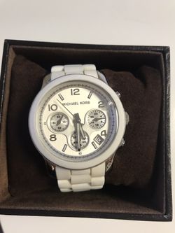 Michael Kors White silicone strap watch