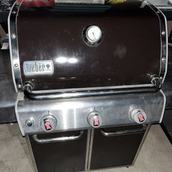 Weber genesis Grill BBQ Three Burners LP Propane (chocolate)
