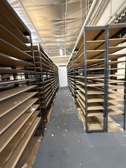 Industrial Racks 48 in W x 18 in D Used 12 Tier Storage Shelving Delivery Available