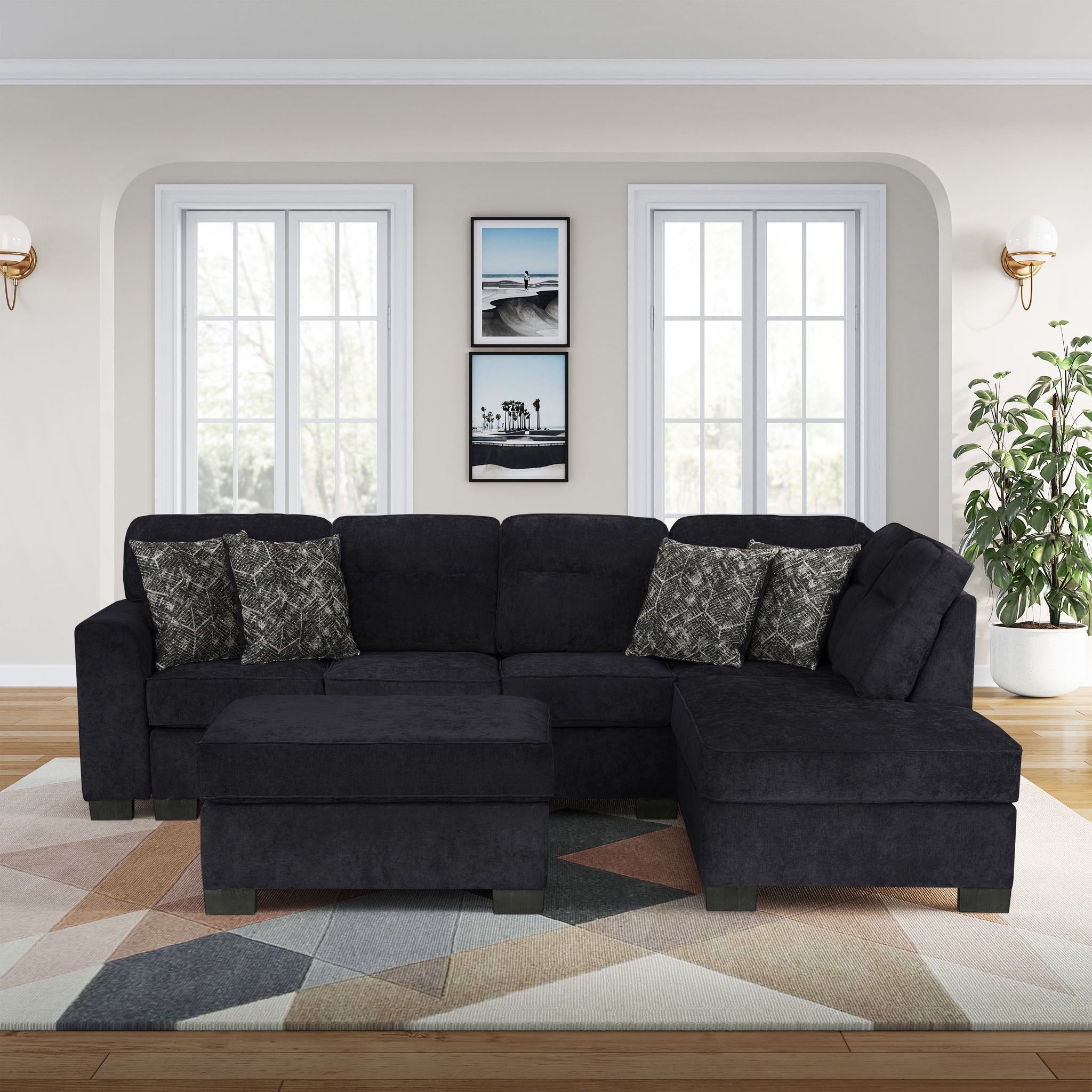 Seccional Con Ottoman