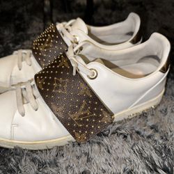 Louis Vuitton Leather White Sneakers