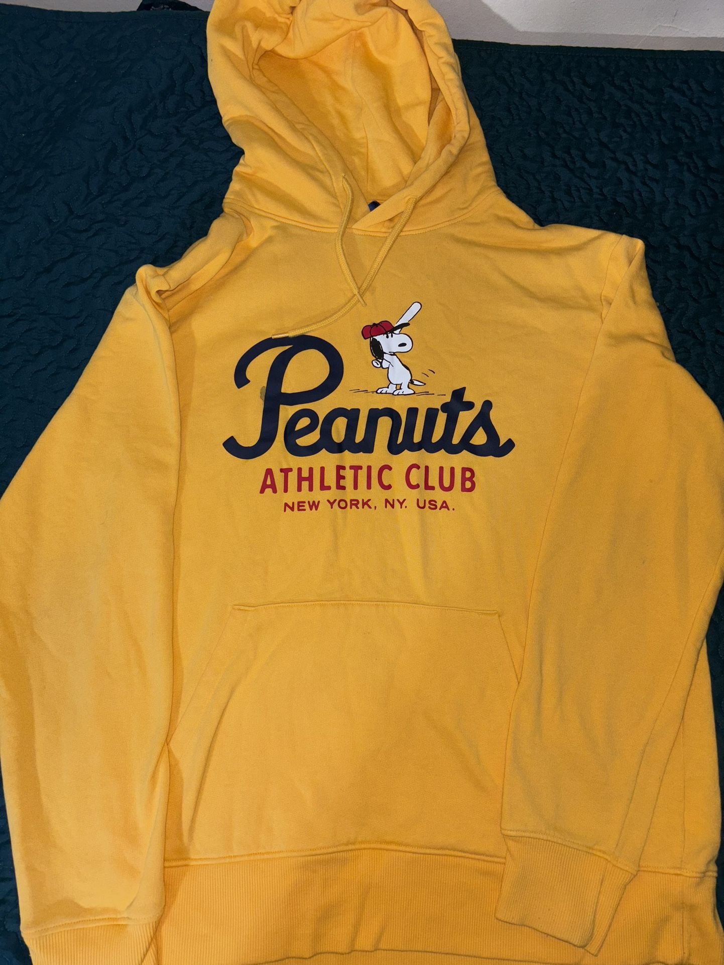 PEANUTS VINTAGE ATHLETIC CLUB SWEATER MENS SIZE L