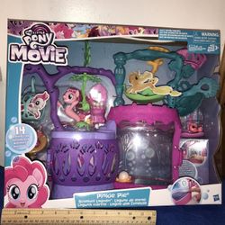 NIB My Little Pony The Movie Pinkie UPie Seashell Lagoon Play Set