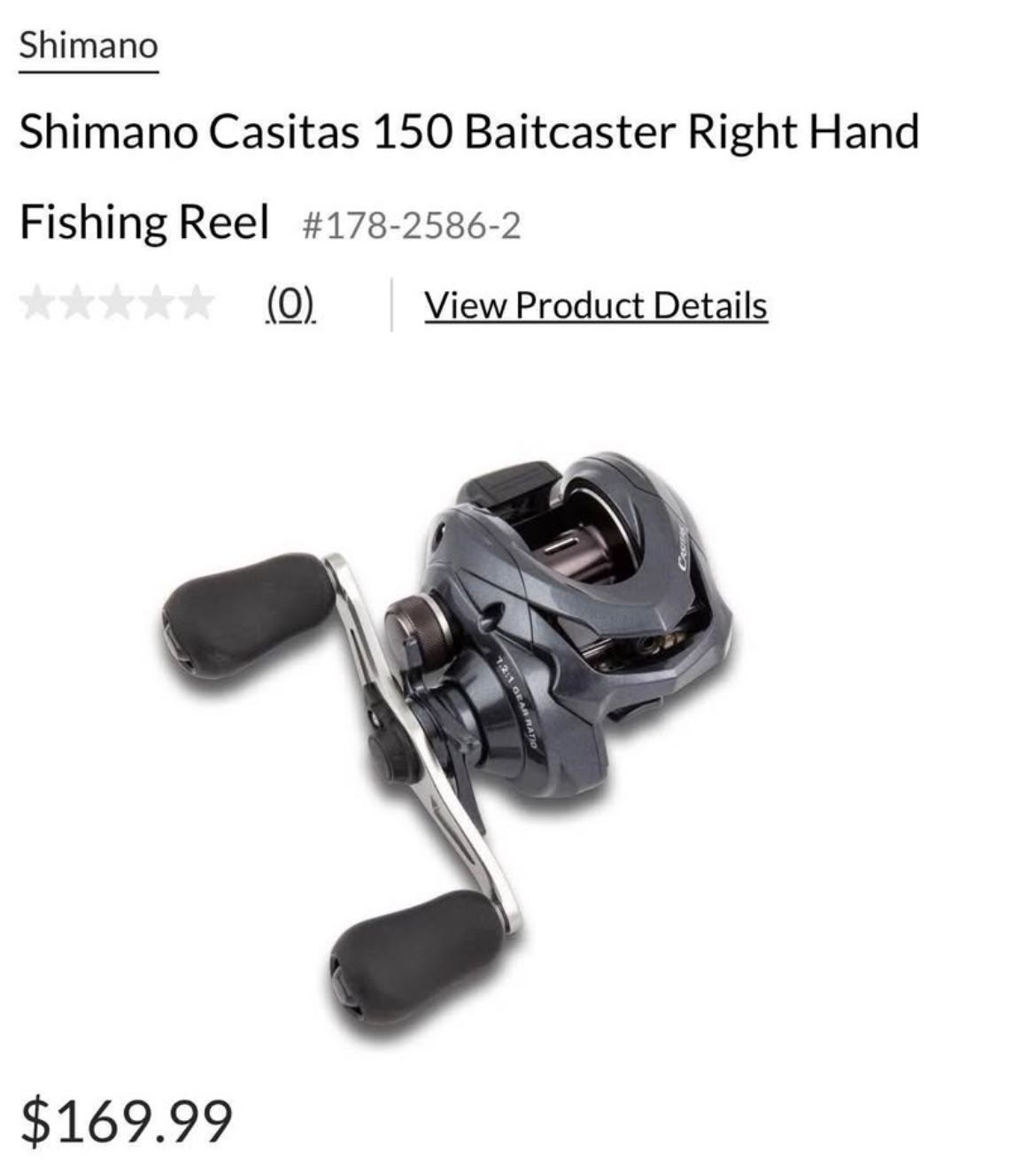 Shimano Casitas 150 casting reel
