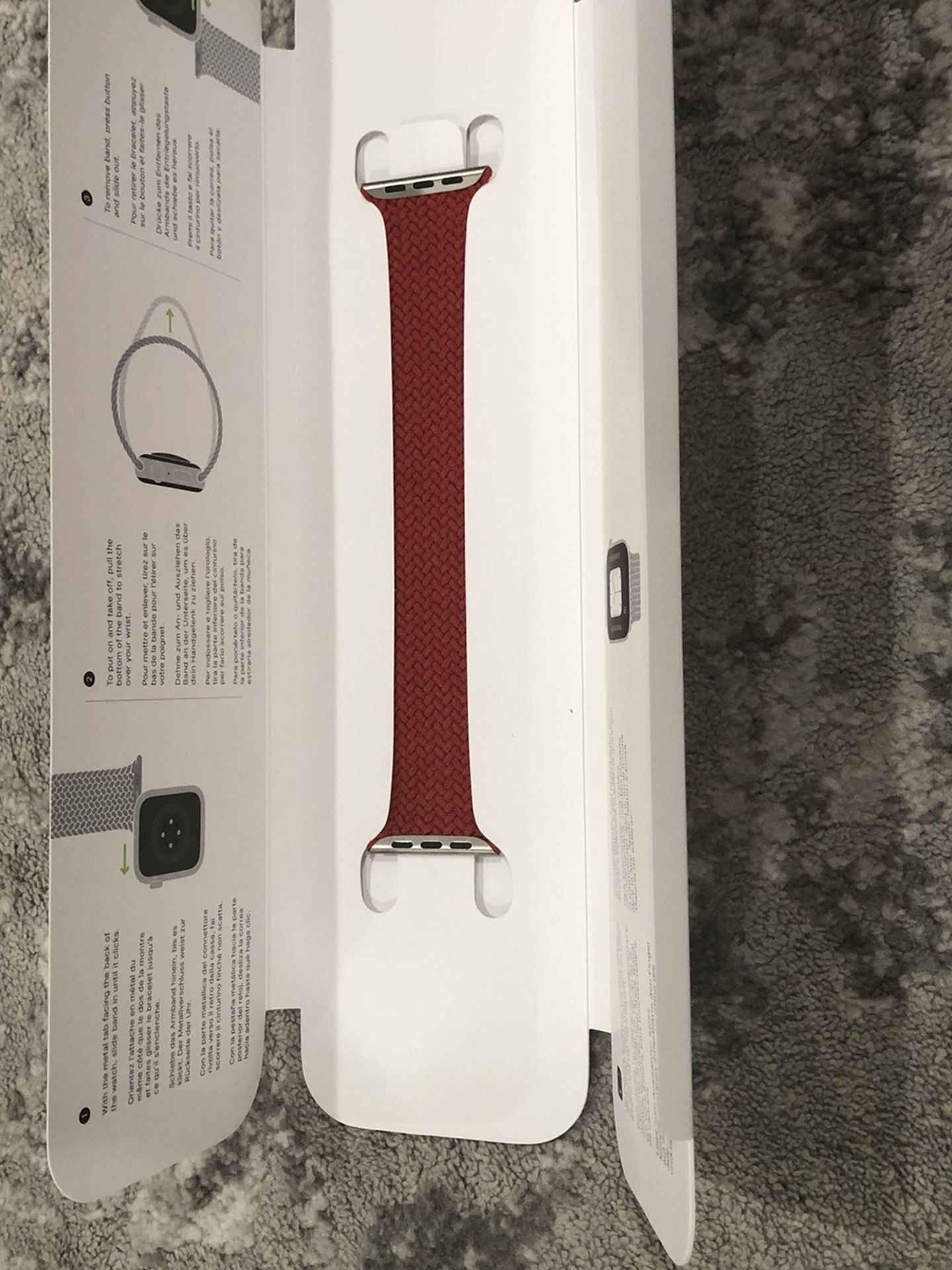 Product RED Apple Watxh 44mm Size 8 Solo Loop