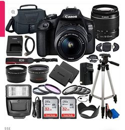 Canon EOS T7Rebel Camera Bundle with 18-55mm Lens
