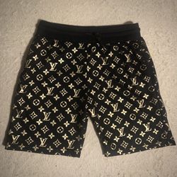 Black And Gold Shorts 