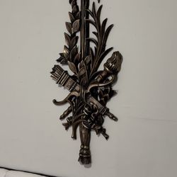 Brass Wall Decor Vintage Decorative Ornate Gold Accent Statement Decor ,Vintage Brass Wall Hanging st 3815