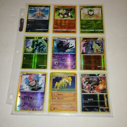 Lot Of 9 Old Foil Pokemon Cards Hologram / Holo