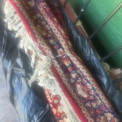 Small Antique Real 1970 Persian Rug