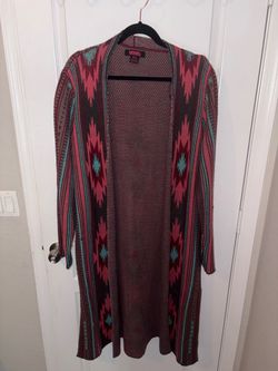 Rock & Roll Cowgirl Aztec Cardigan Duster