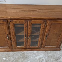 FREE Antique Solid Wood Entertainment Center / TV Stand – Great Condition