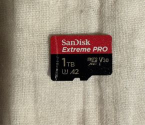 SanDisk Extreme PRO 1TB microSDXC UHS-I, U3, V30 sd card for sale