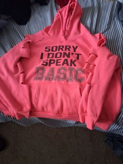 Pink Graphic Pullover Hoodie