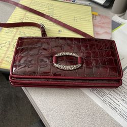 Brighton Red Patent Leather Crossover Bag