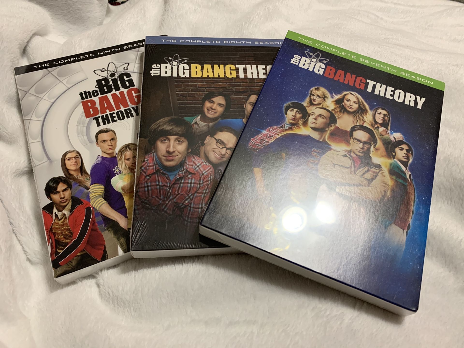 FOR SALE: New/never opened Big Bang Theory Seasons 7-8-9 $7 each