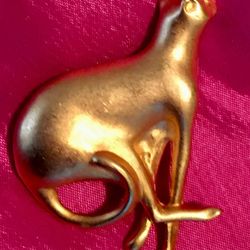 D Torem Renclif Running Leopard/Cat Brooch 