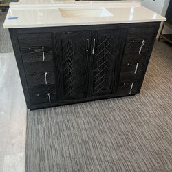 49” Bathroom Vanity In Black