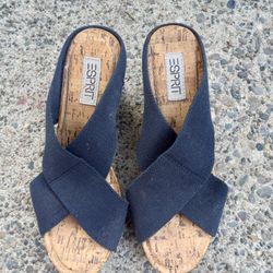 Esprit Wedge Sandals Sz 7.5