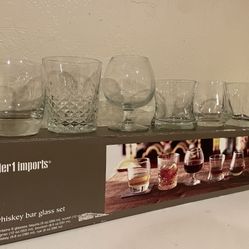 Glass Set Of 6 For Whiskey, Not pun, Tequila, Cognac, Etc. (Barware/Drinkware)