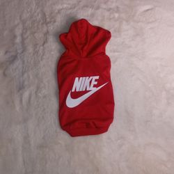 Dog Clothing Red Hoodie Nike