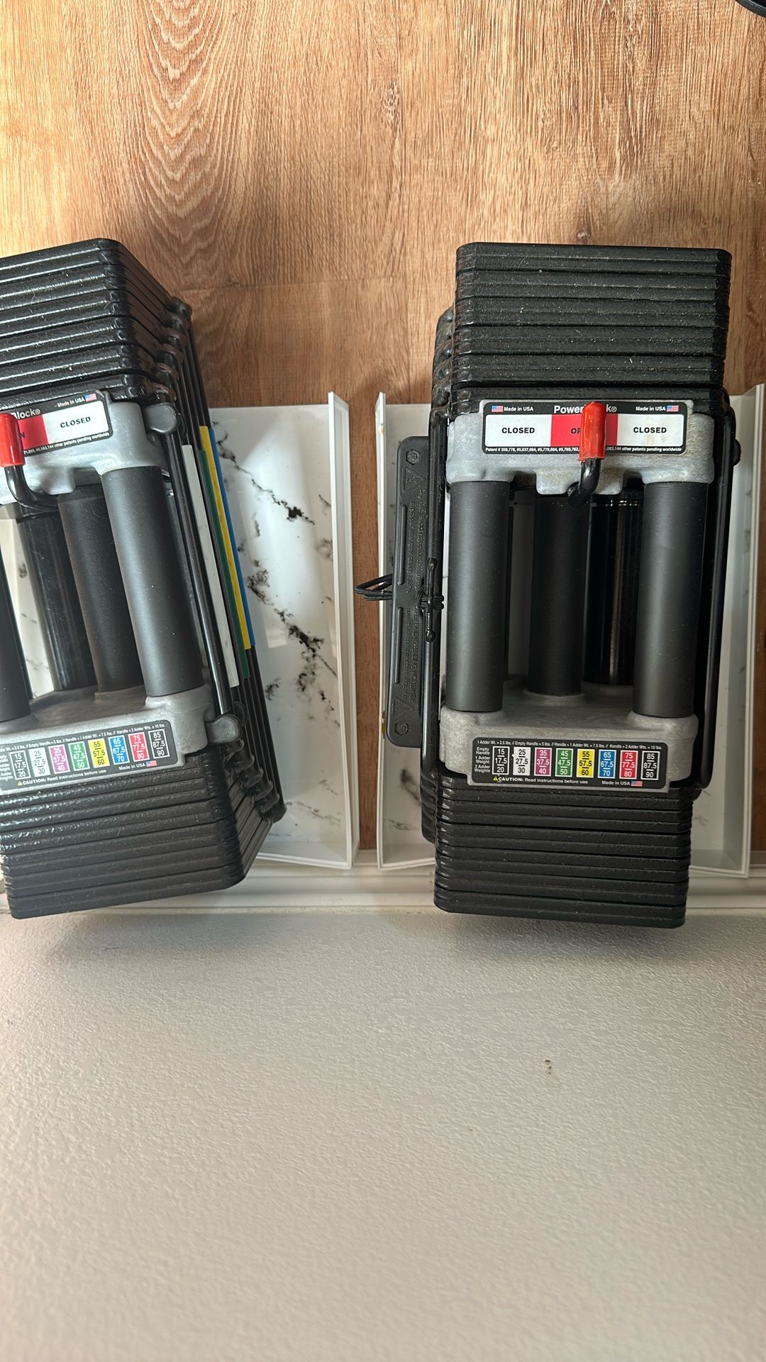 Power lock Adjustable Weights