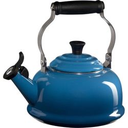 Le Creuset Classic Whistling Kettle 1.7 Qt. Blue Marseille. Originally $115 Brand New In Box Never Opened 