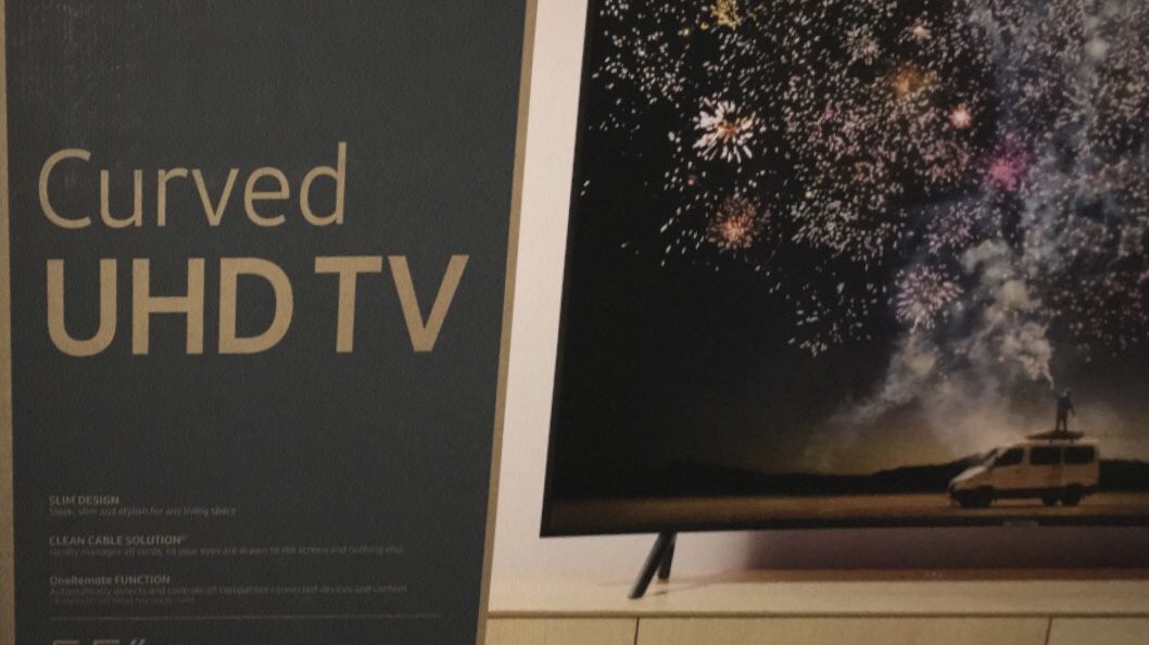 Samsung curved ultra HD tv